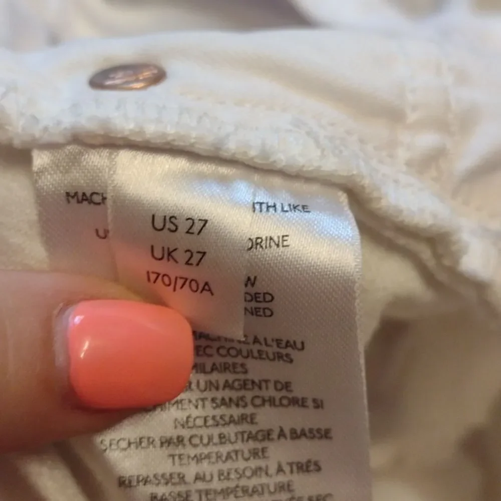 Free People We the Free Makai Denim shirt white distressed size 27